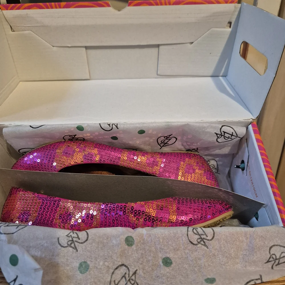 Iron Fist Fuchsia Sequin Flats - Picture 6 of 8